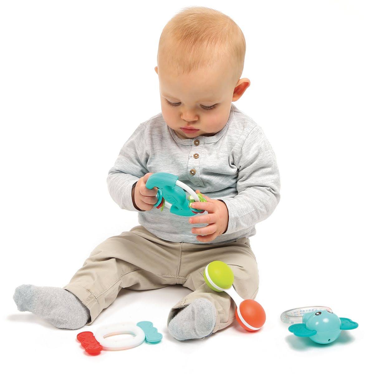 Huanger - Baby Rattles And Teether Toy Set For Newborns 8Pcs