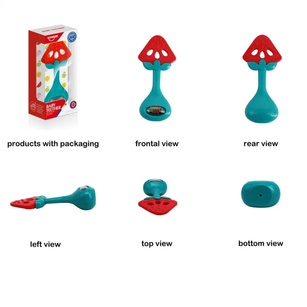 Huanger - Baby Fruit Teether w/ Rattle - Watermelon