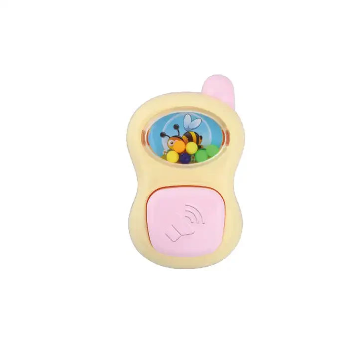 Huanger - Baby Mobile Phone Toy Rattle W/ Sounds -Orange/Pink