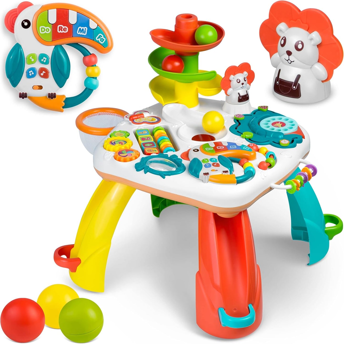 Huanger - Baby Activity Table Learning with Music - Multicolor