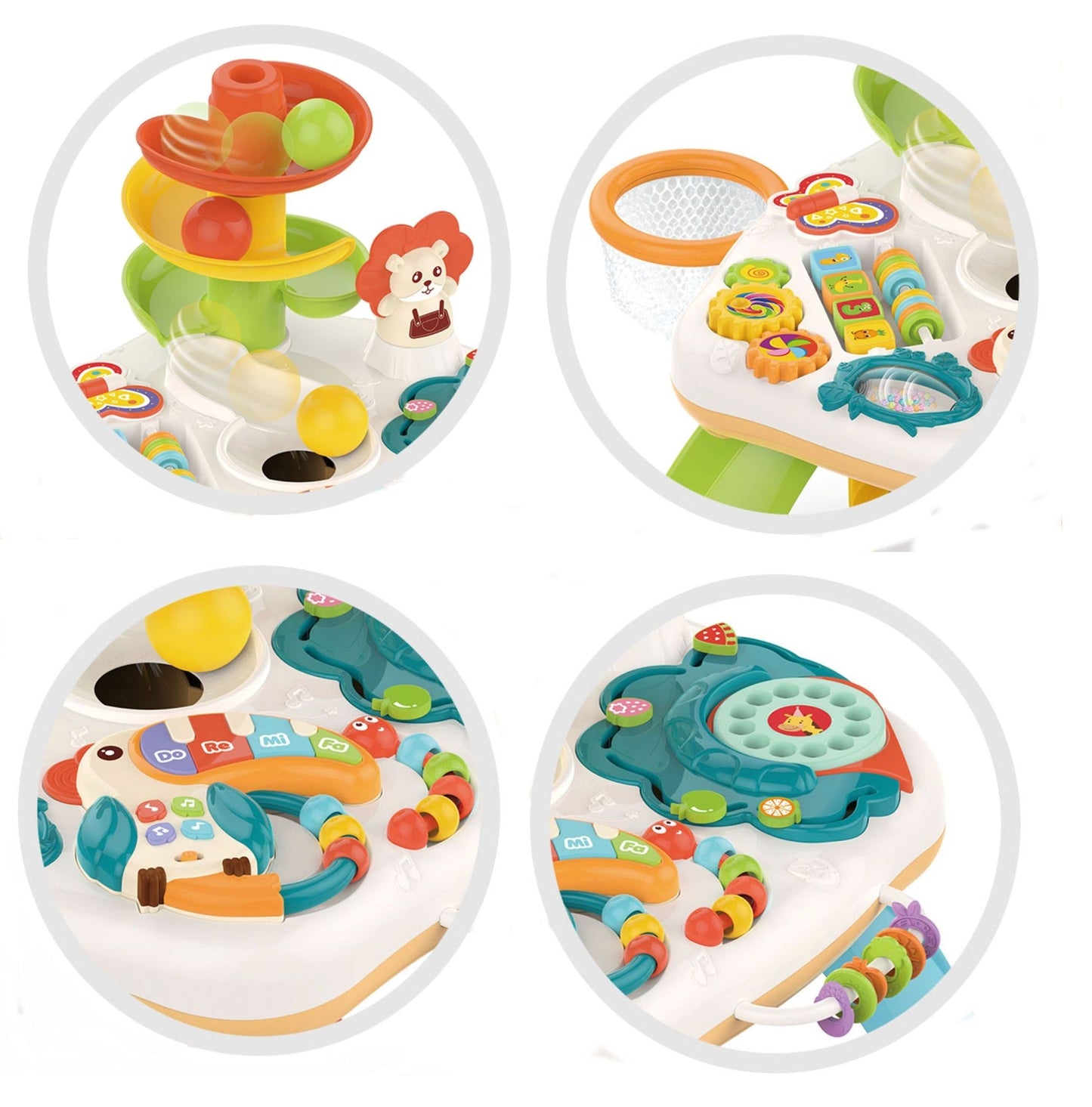 Huanger - Baby Activity Table Learning with Music - Multicolor
