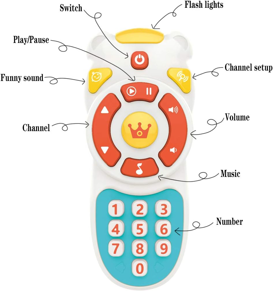 Huanger - Baby Musical Remote Control Toy W/ Lights & Sounds