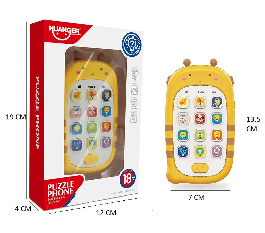 Huanger - Kid's Musical Fun Animal Mobile Phone - Multicolor