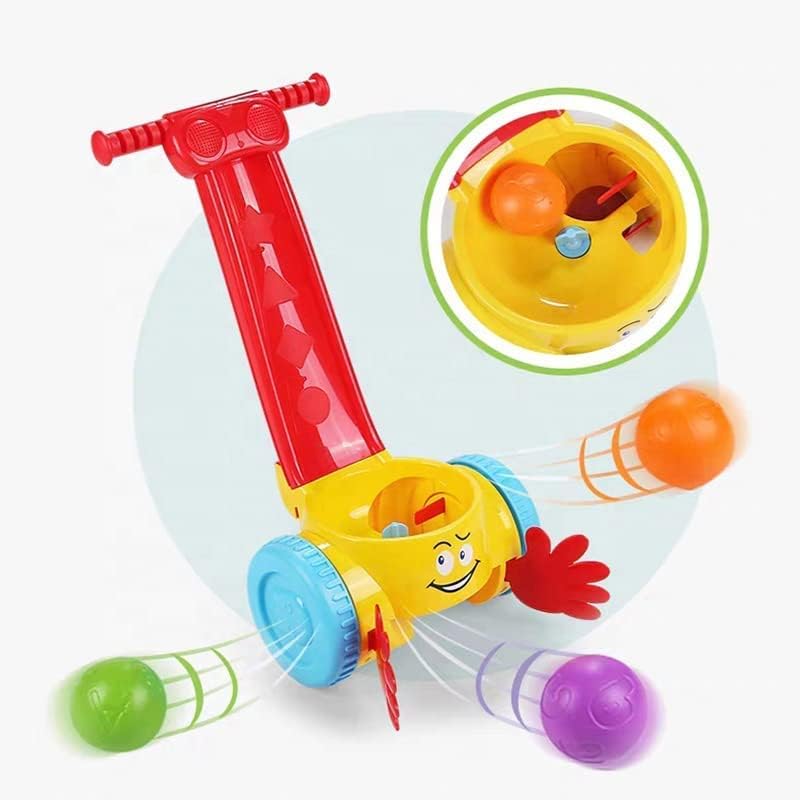 Huanger - 2-In-1 Kids Ball Popper & Scooper Walker With Music
