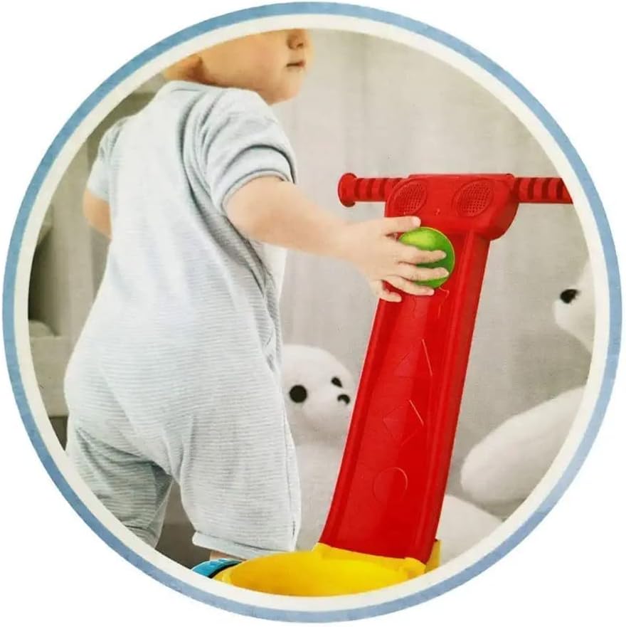 Huanger - 2-In-1 Kids Ball Popper & Scooper Walker With Music