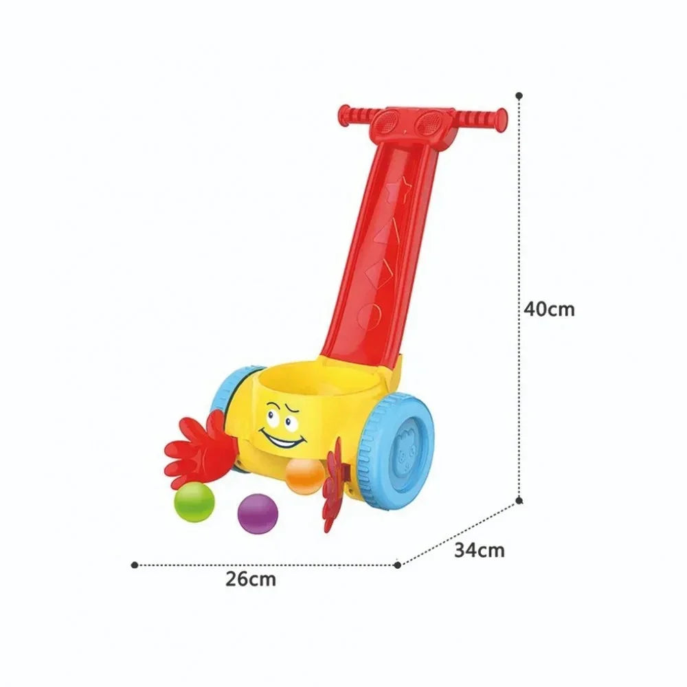 Huanger - 2-In-1 Kids Ball Popper & Scooper Walker With Music