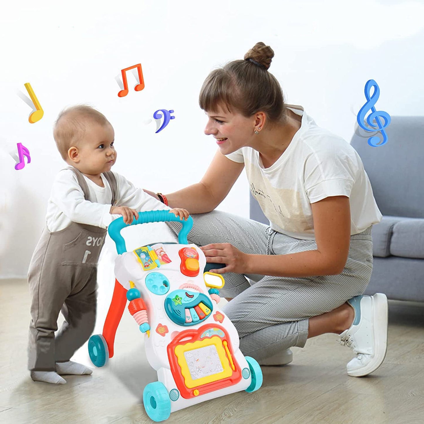 Huanger - Baby Walker Push Activity Learning Toy - Green