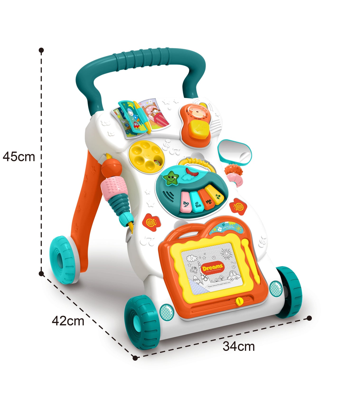 Huanger - Baby Walker Push Activity Learning Toy - Green