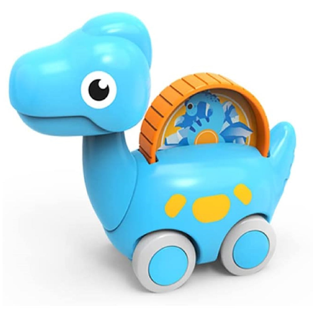 Huanger -Baby Dinosaur Push And Pull Toy Car With Wheels - Multicolor