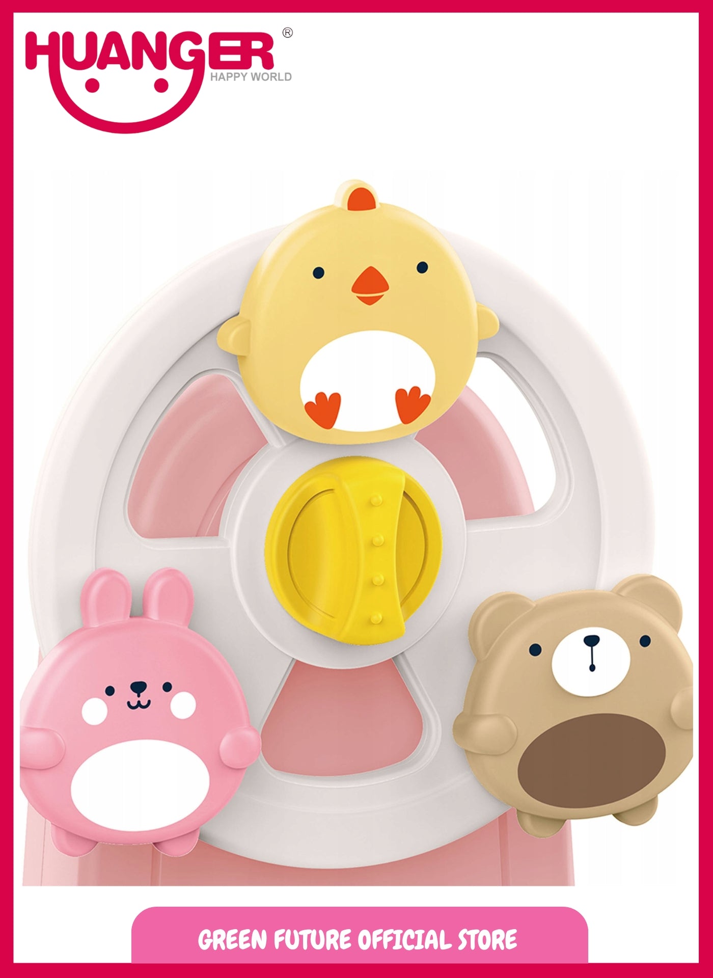 Little Angel - Baby Musical Ferris Wheel – Interactive Learning Toy - Blue/Pink