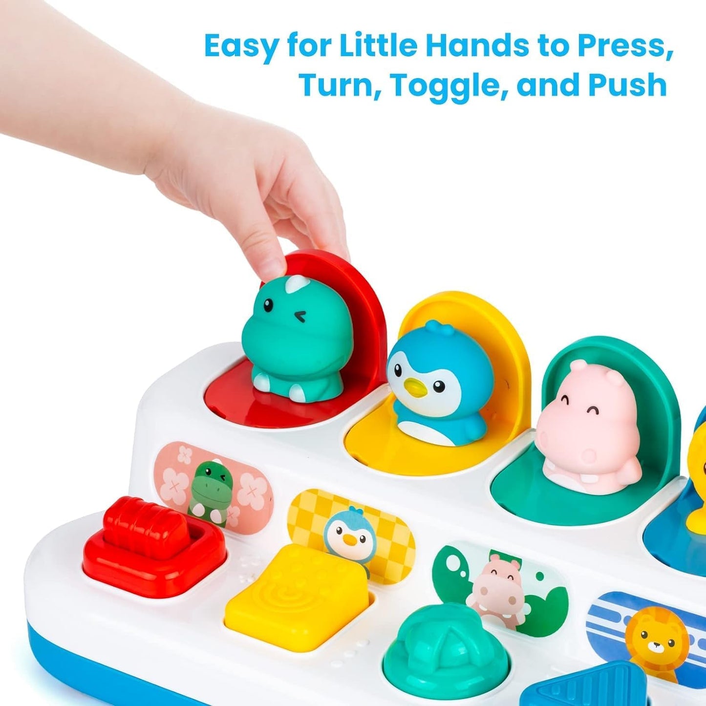 Baby Early Development Educational Toy for 1 Year Old – Interactive Learning, Cognitive Growth, Fine Motor Skills, Animal Figures, Vibrant Colors, Safe & Durable Design for Toddlers' Active Play