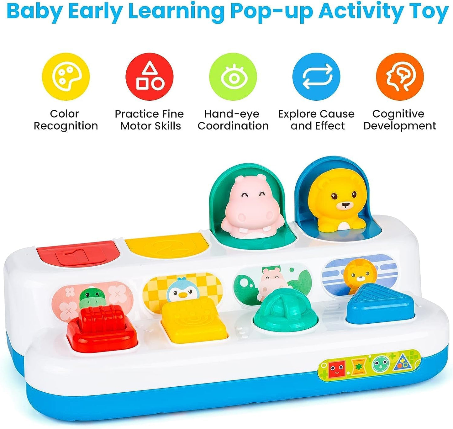 Baby Early Development Educational Toy for 1 Year Old – Interactive Learning, Cognitive Growth, Fine Motor Skills, Animal Figures, Vibrant Colors, Safe & Durable Design for Toddlers' Active Play