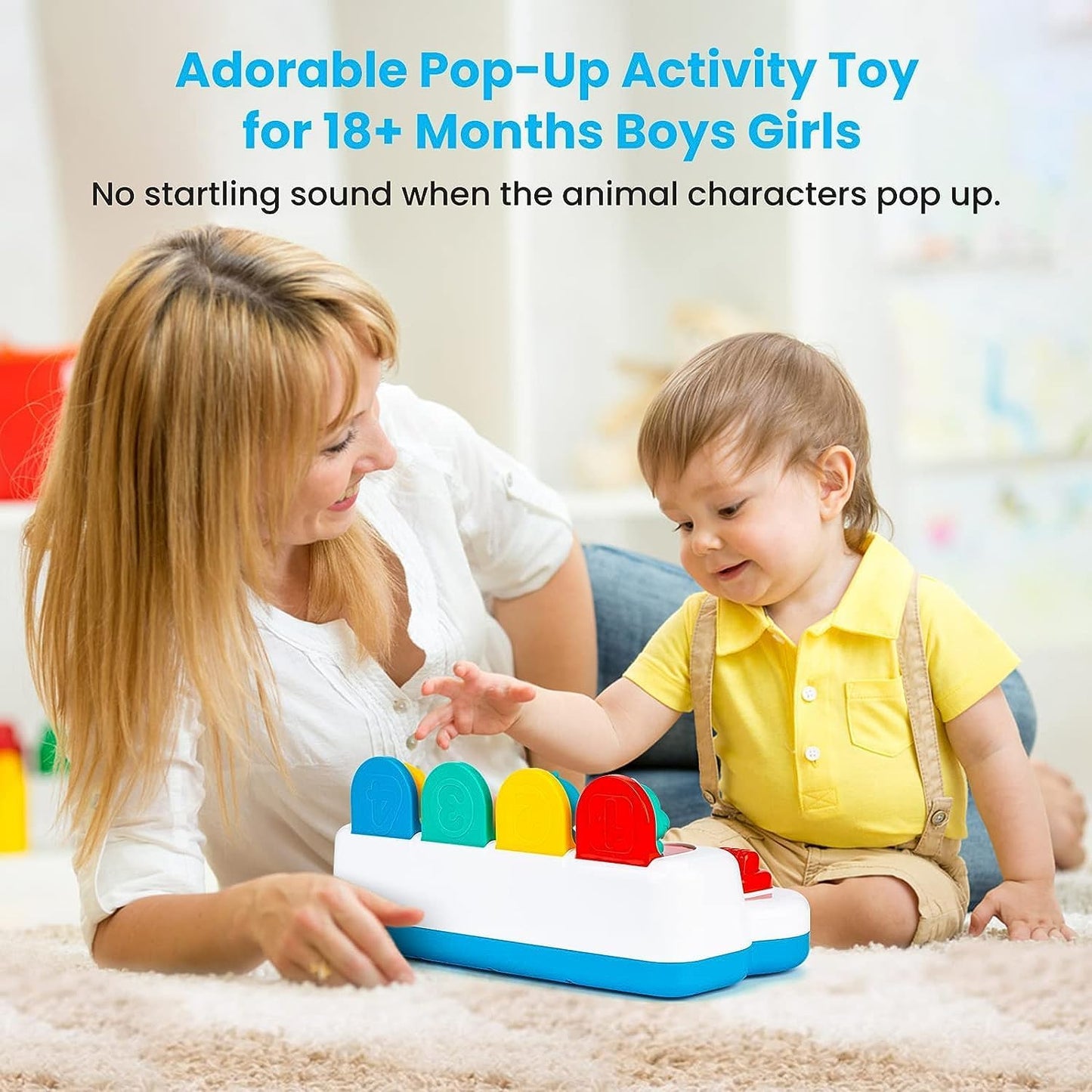 Baby Early Development Educational Toy for 1 Year Old – Interactive Learning, Cognitive Growth, Fine Motor Skills, Animal Figures, Vibrant Colors, Safe & Durable Design for Toddlers' Active Play