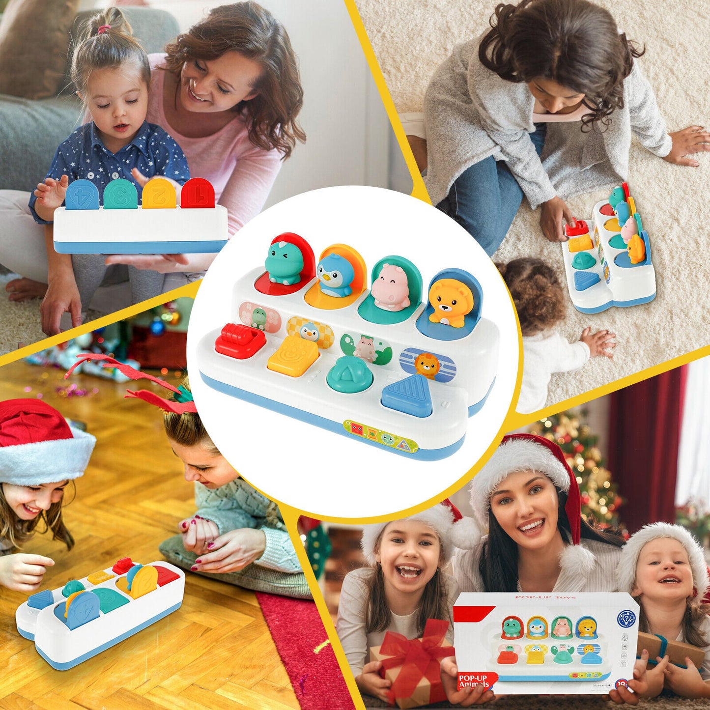 Baby Early Development Educational Toy for 1 Year Old – Interactive Learning, Cognitive Growth, Fine Motor Skills, Animal Figures, Vibrant Colors, Safe & Durable Design for Toddlers' Active Play