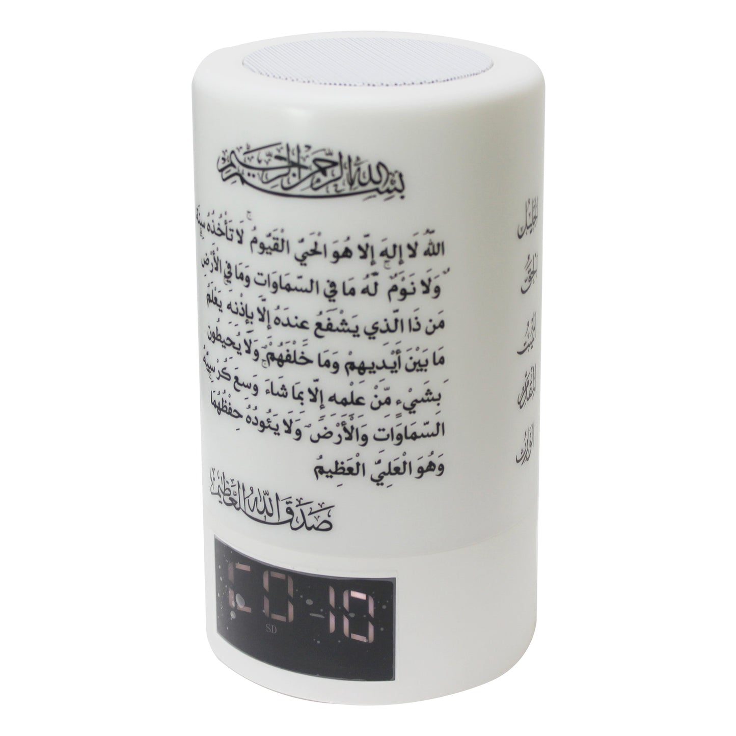 Portable Bluetooth Speaker with Built-in Light and Clock
