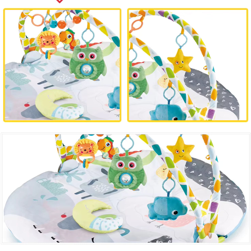 Little Angel – Baby Play Mat Activity Gym with Hanging Toys – Blue