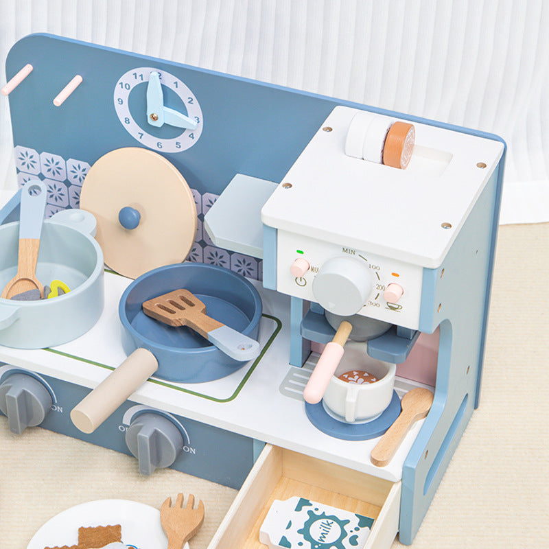 Little Angel - Kids Wooden Kitchen Stove – Pretend Cooking Playset