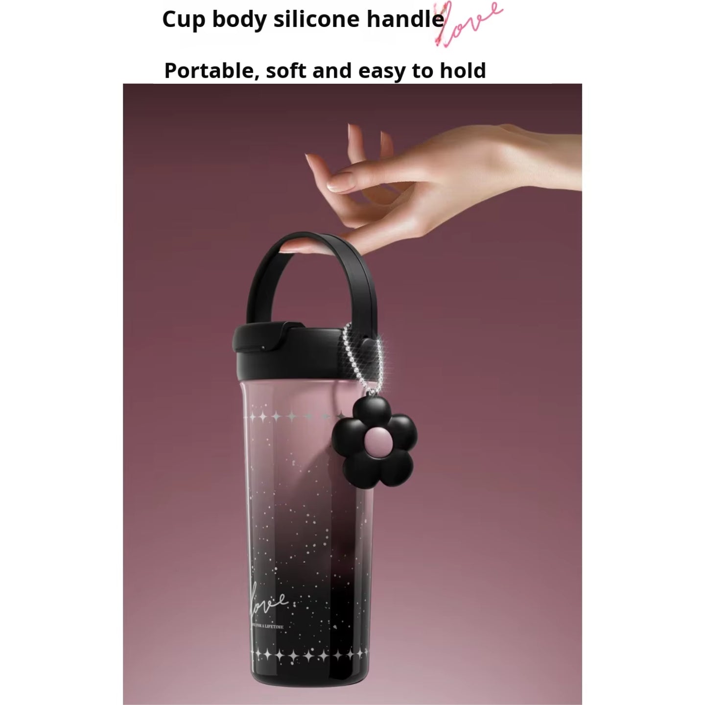 Little Angel - Kids Water Bottle 550Ml Thermos Straw Cup, 316 Stainless Steel