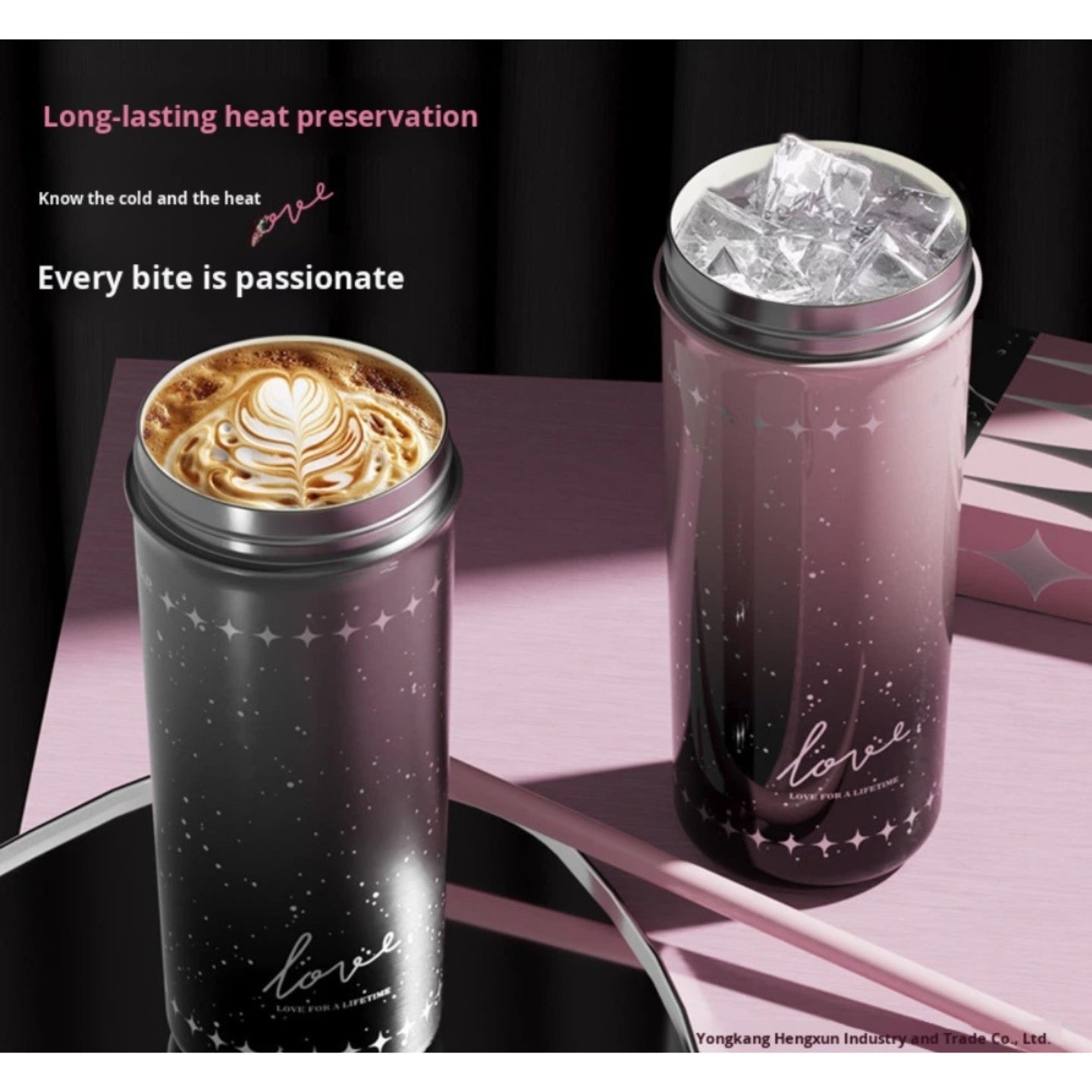 Little Angel - Kids Water Bottle 550Ml Thermos Straw Cup, 316 Stainless Steel
