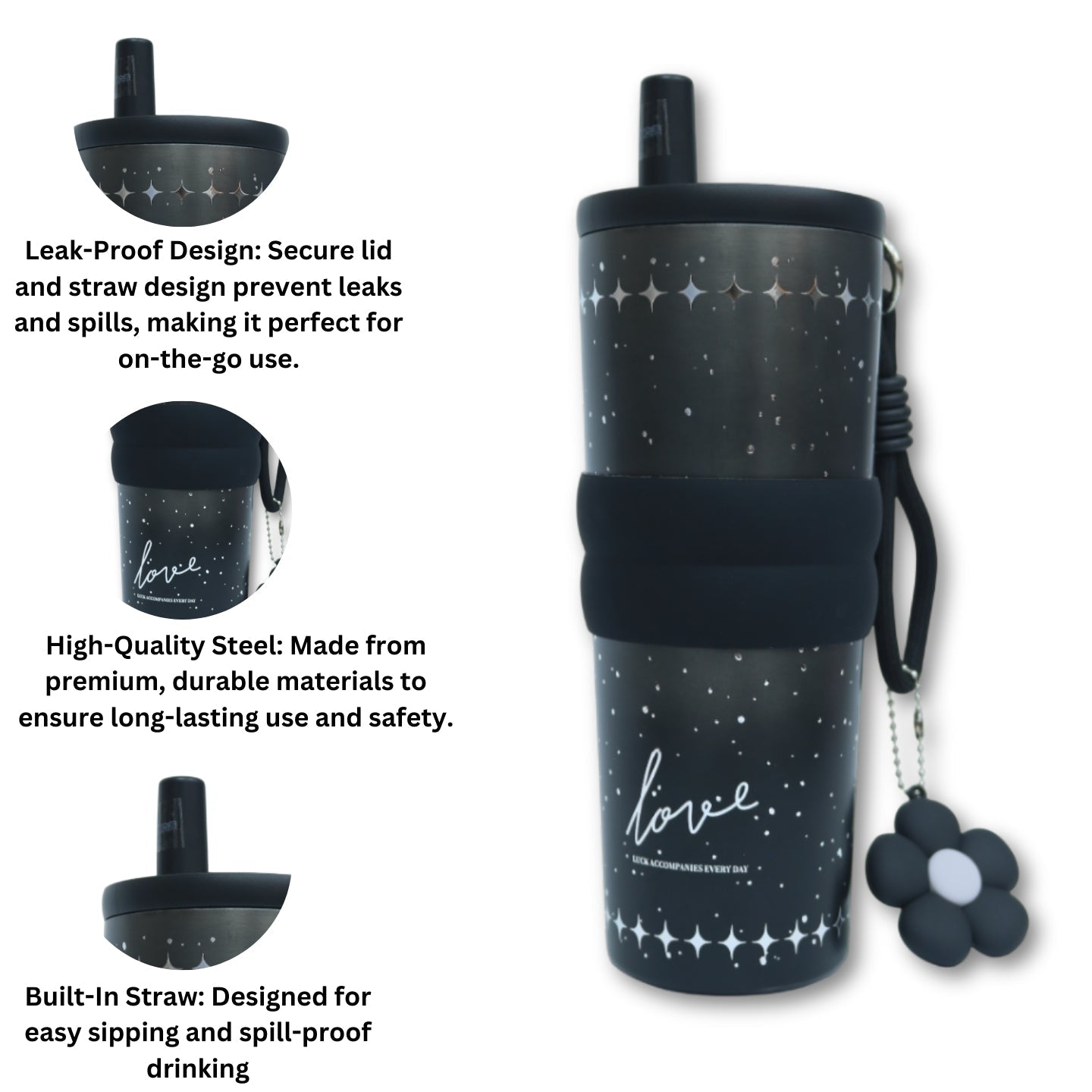 Little Angel - Kids Water Bottle 710 Ml, 316 Stainless Steel Straw Cup