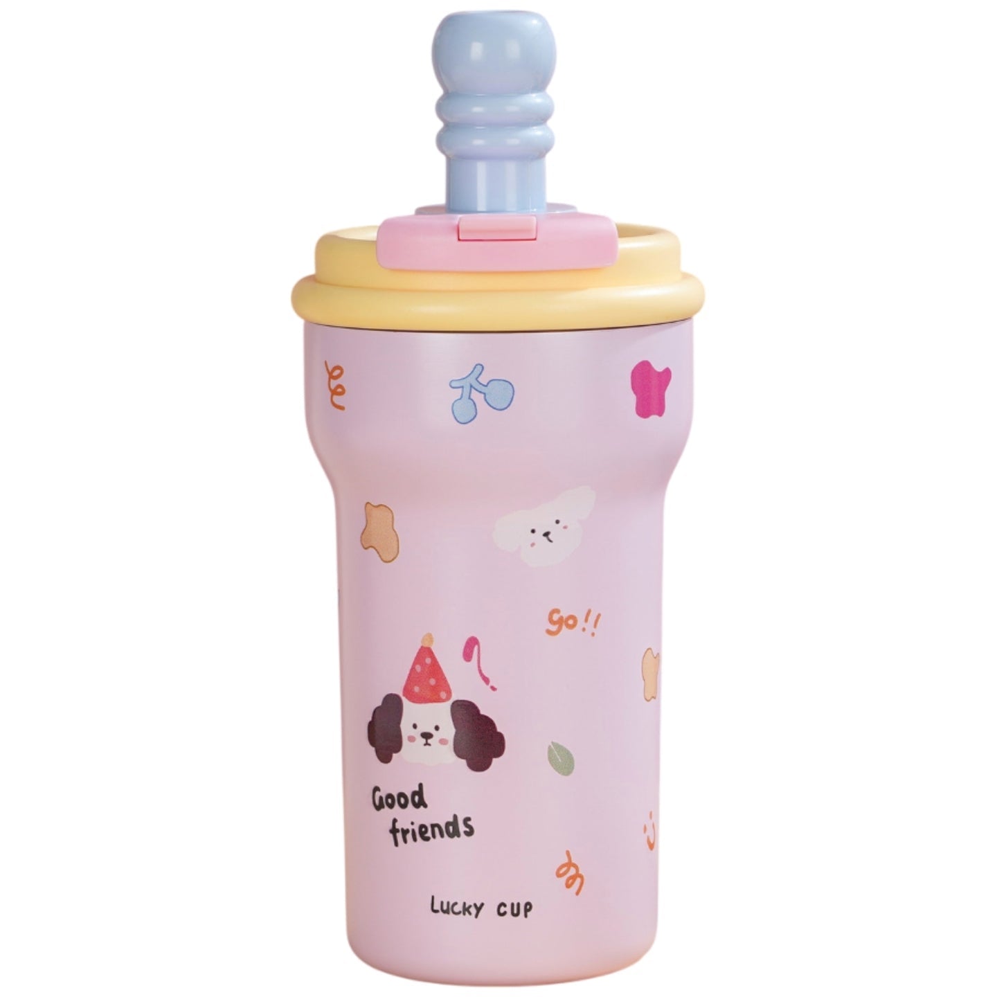 Little Angel - Kids Water Bottle 316 Stainless Steel Straw Cup 600Ml