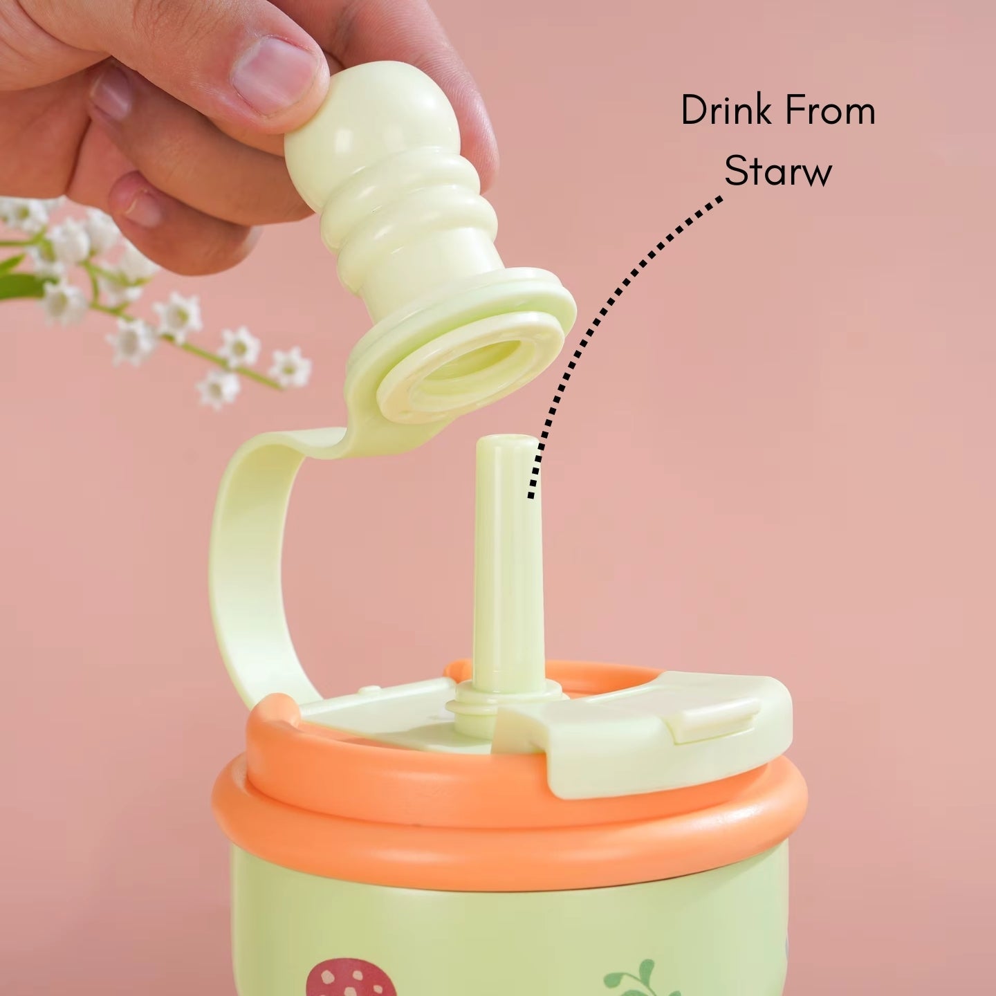 Little Angel - Kids Water Bottle 316 Stainless Steel Straw Cup 600Ml