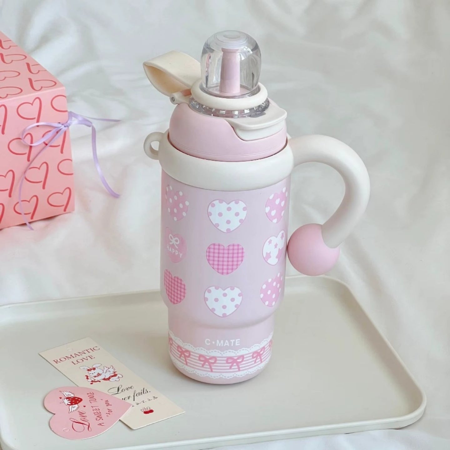 Little Angel -  Kids Water Bottle With Straw 316 Stainless Steel 900Ml