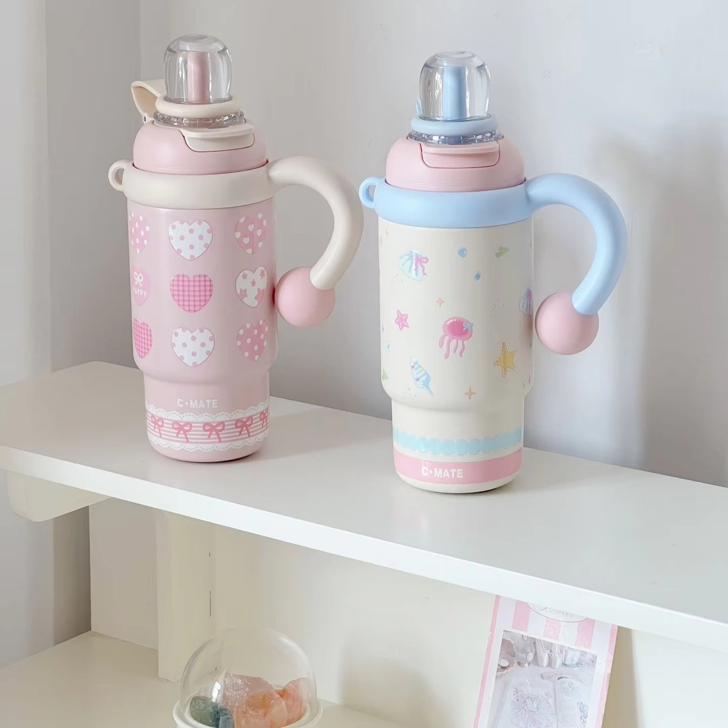 Little Angel -  Kids Water Bottle With Straw 316 Stainless Steel 900Ml