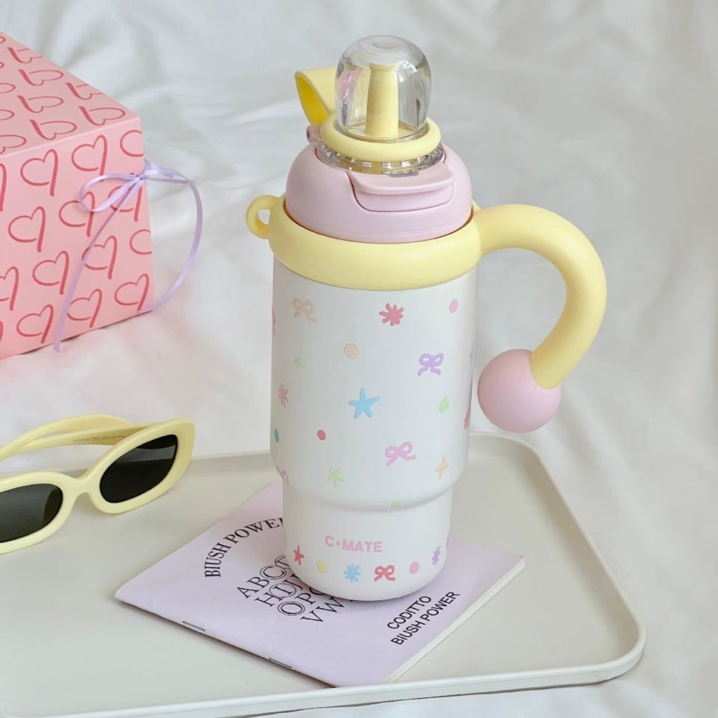 Little Angel -  Kids Water Bottle With Straw 316 Stainless Steel 900Ml