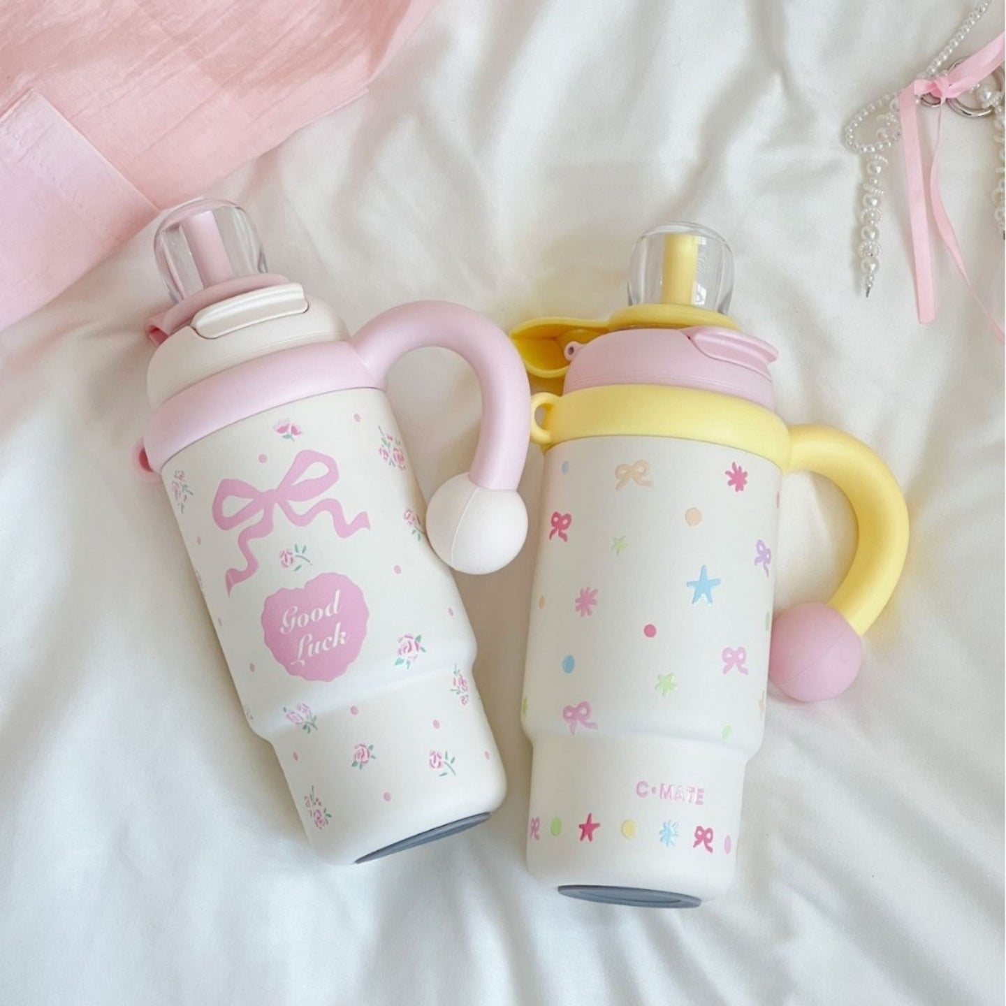 Little Angel -  Kids Water Bottle With Straw 316 Stainless Steel 900Ml