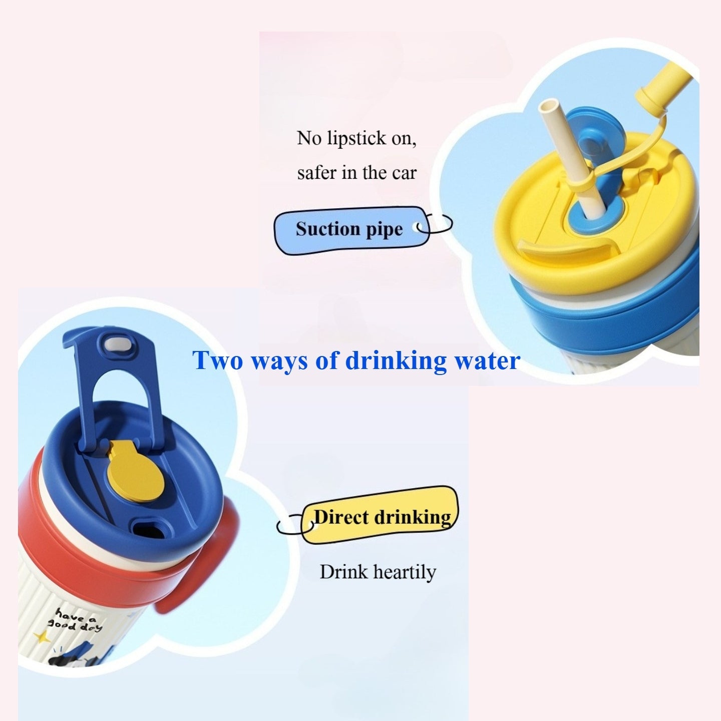 Little Angel - Kids Water Bottle 750Ml | 316 Stainless Steel Straw Cup