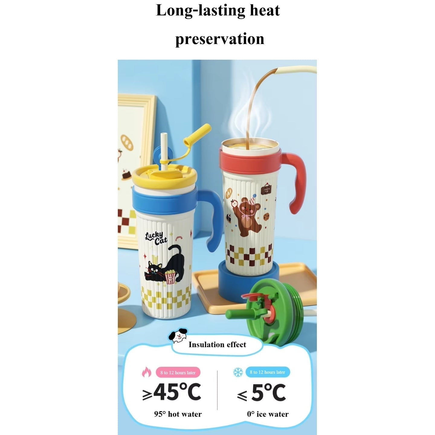Little Angel - Kids Water Bottle 750Ml | 316 Stainless Steel Straw Cup