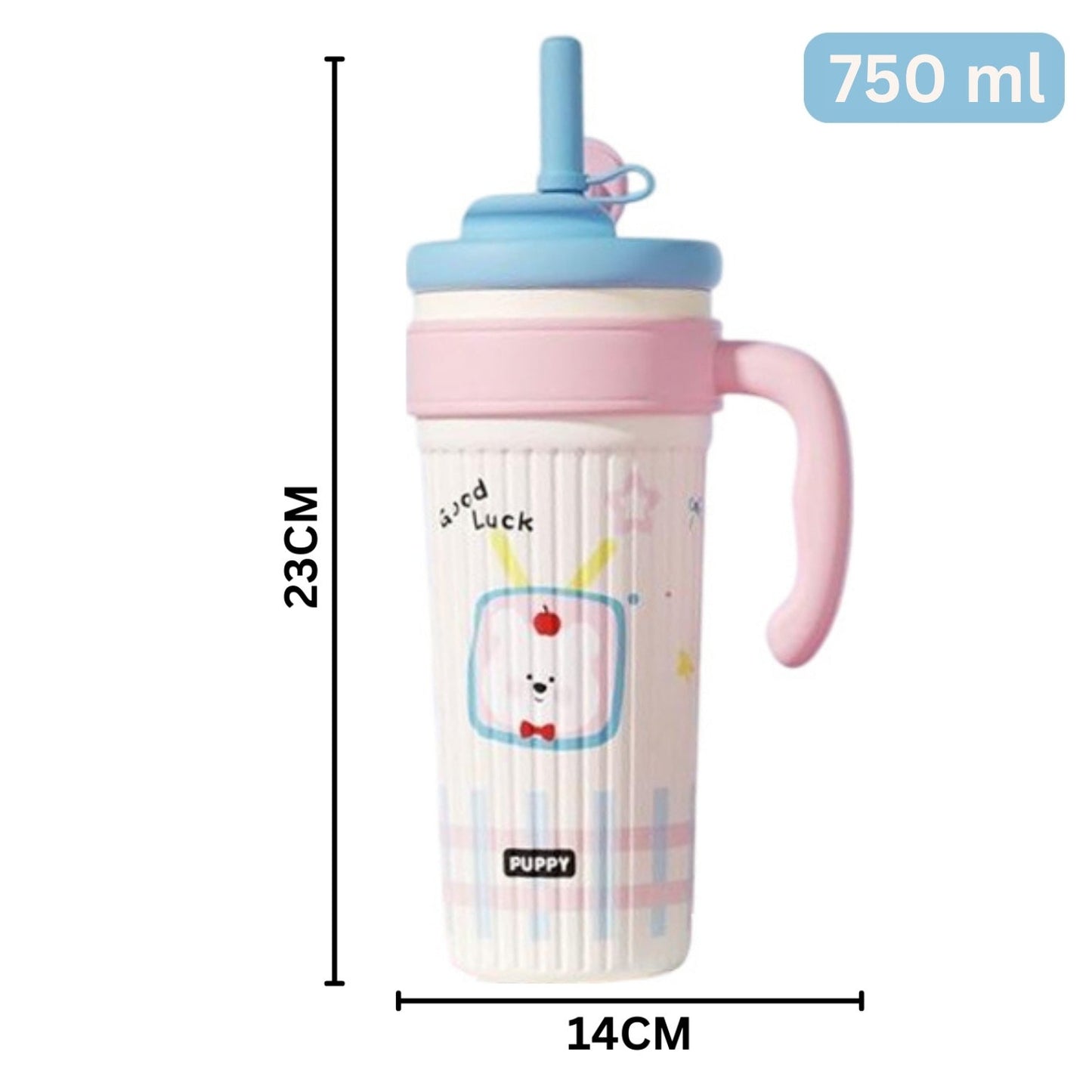 Little Angel - Kids Water Bottle 750Ml | 316 Stainless Steel Straw Cup