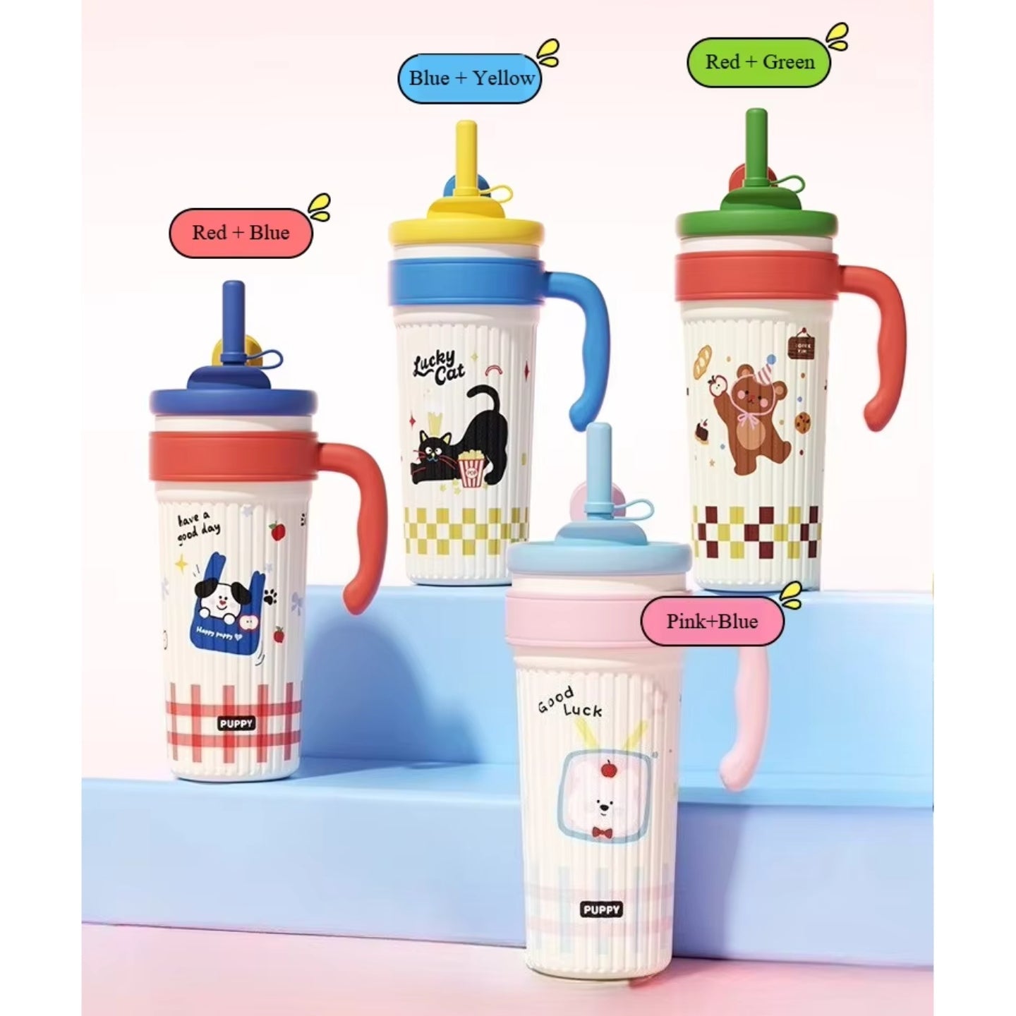 Little Angel - Kids Water Bottle 750Ml | 316 Stainless Steel Straw Cup