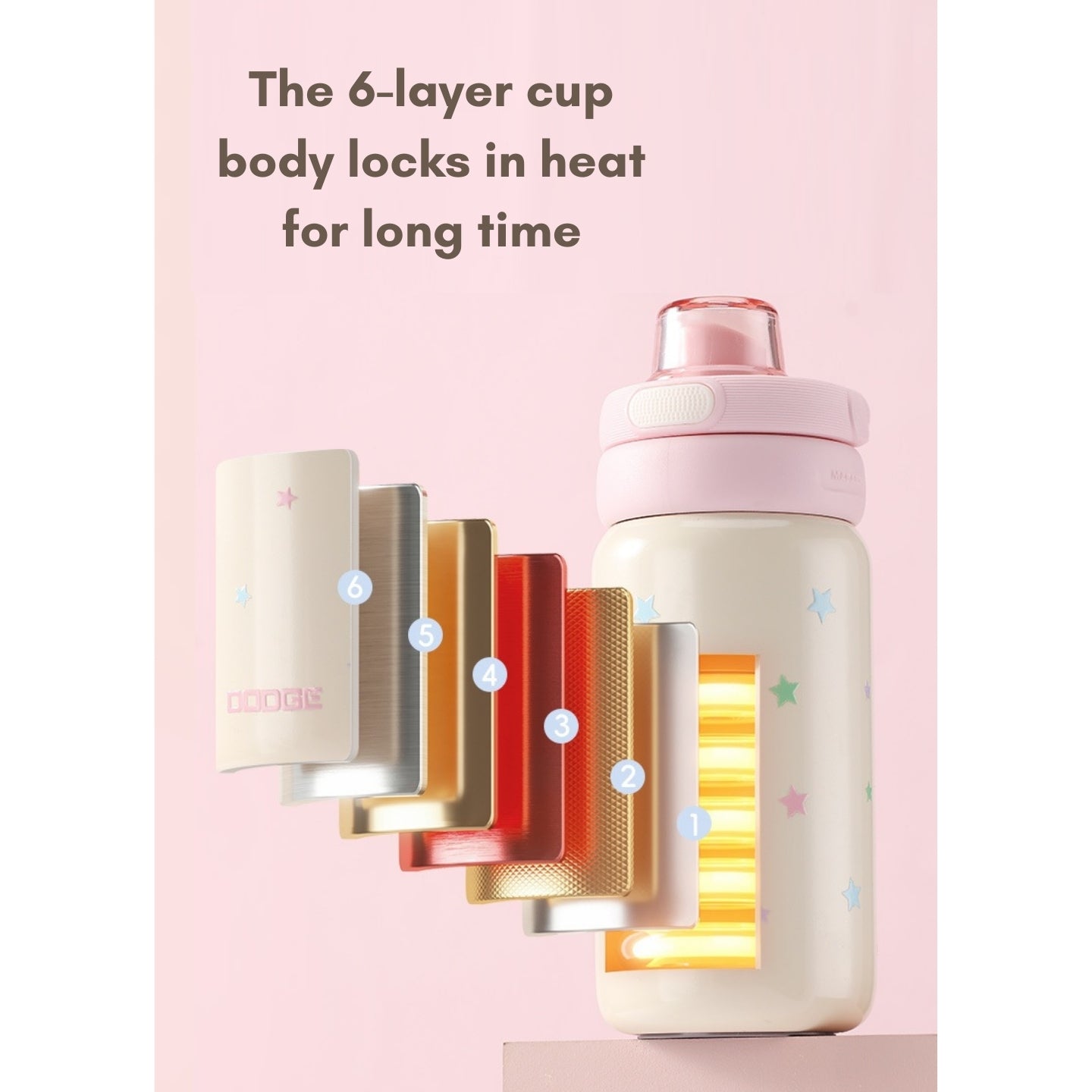 Little Angel - Kids Water Bottle 560Ml 316 Stainless Steel Straw Cup