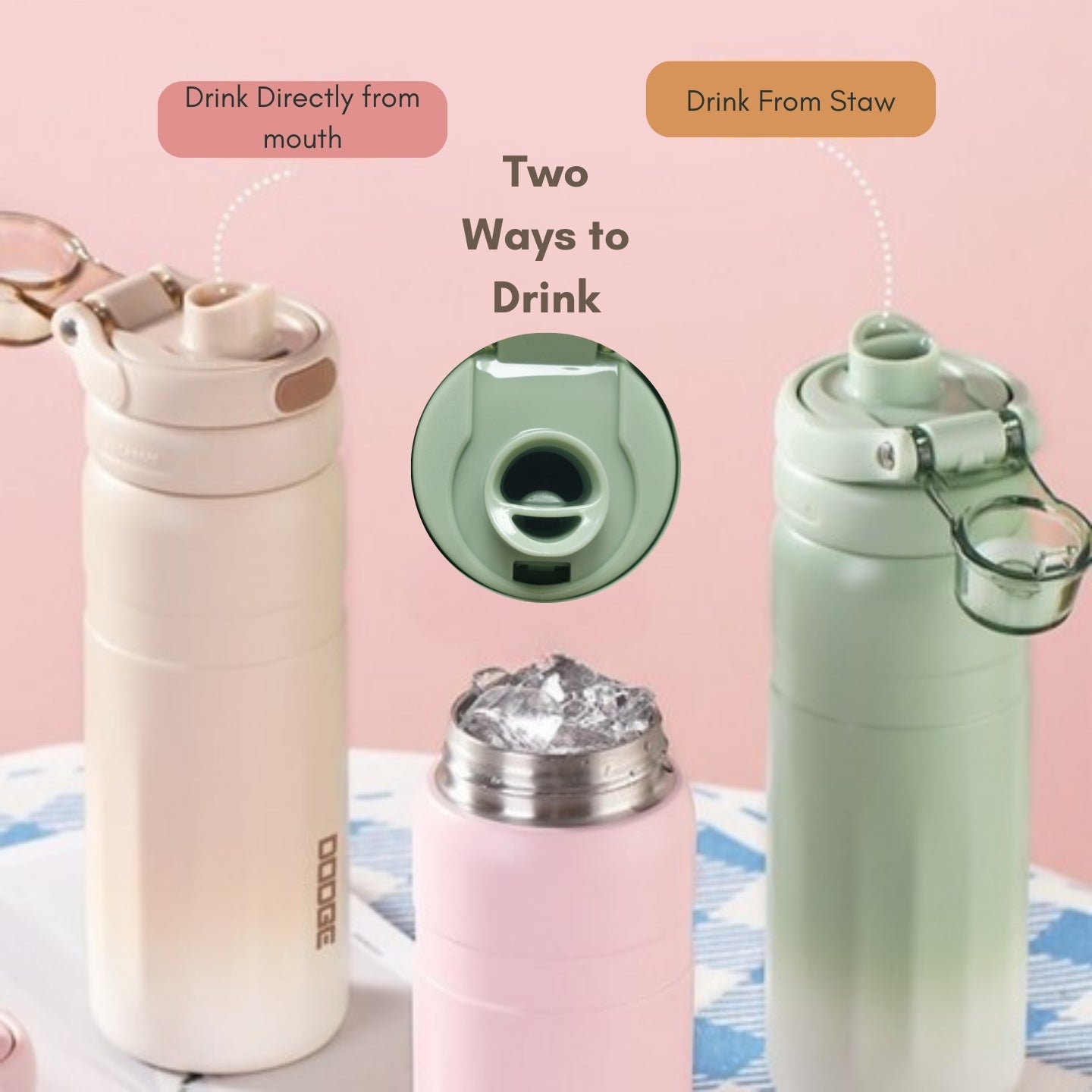 Little Angel - Kids Water Bottle 560Ml 316 Stainless Steel Straw Cup