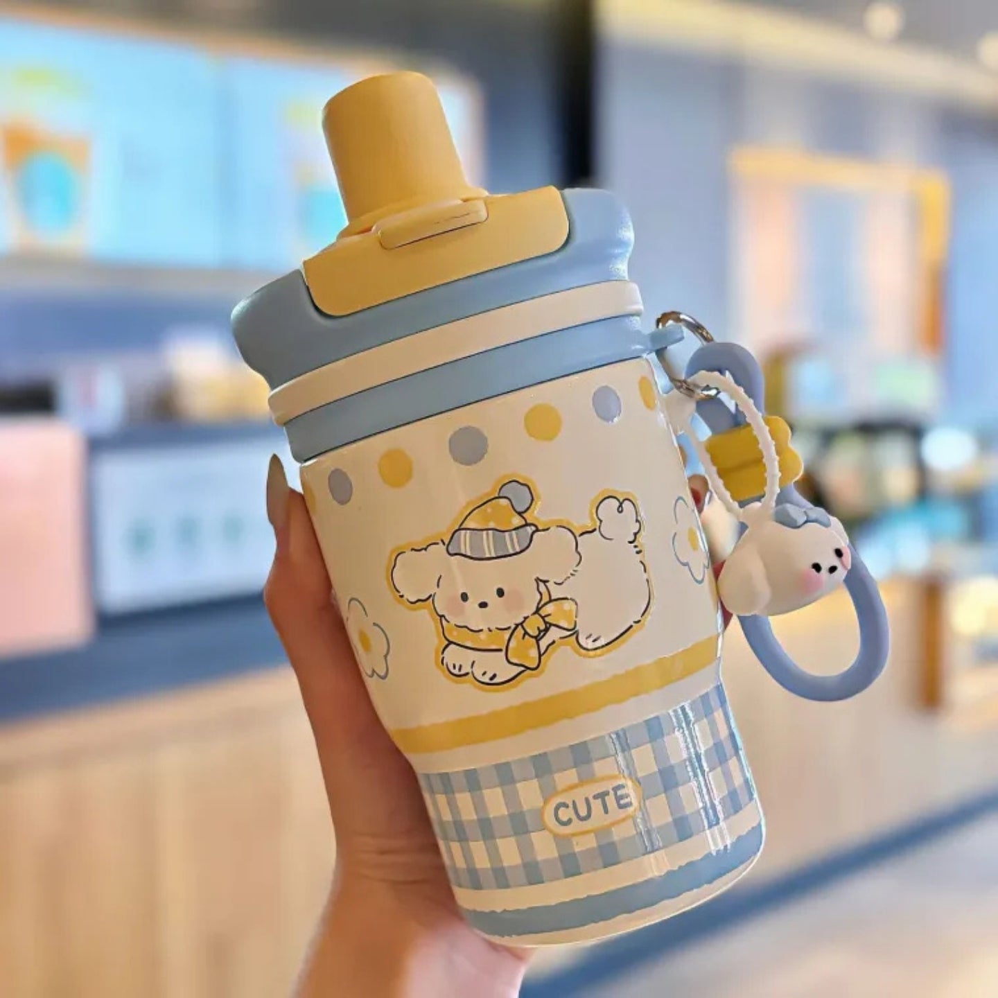 Little Angel - Kids Water Bottle 460Ml, 316 Stainless Steel Straw Cup