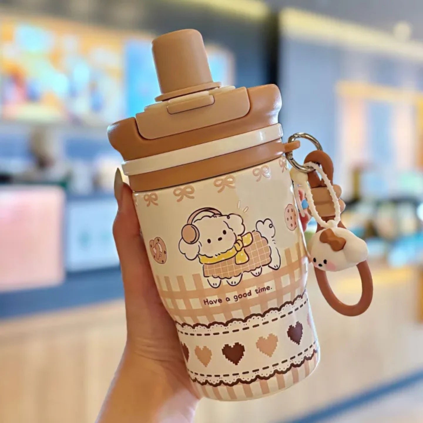 Little Angel - Kids Water Bottle 460Ml, 316 Stainless Steel Straw Cup