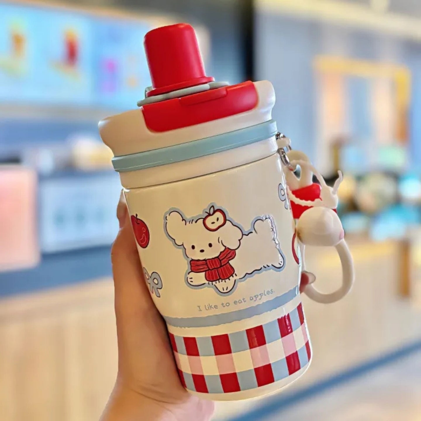 Little Angel - Kids Water Bottle 460Ml, 316 Stainless Steel Straw Cup