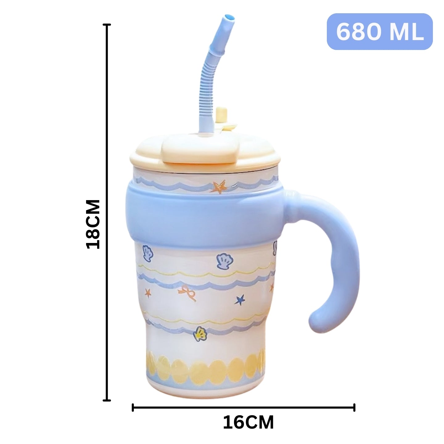 Little Angel - Kids Water Bottle 680 Ml 316 Stainless Steel Straw Cup
