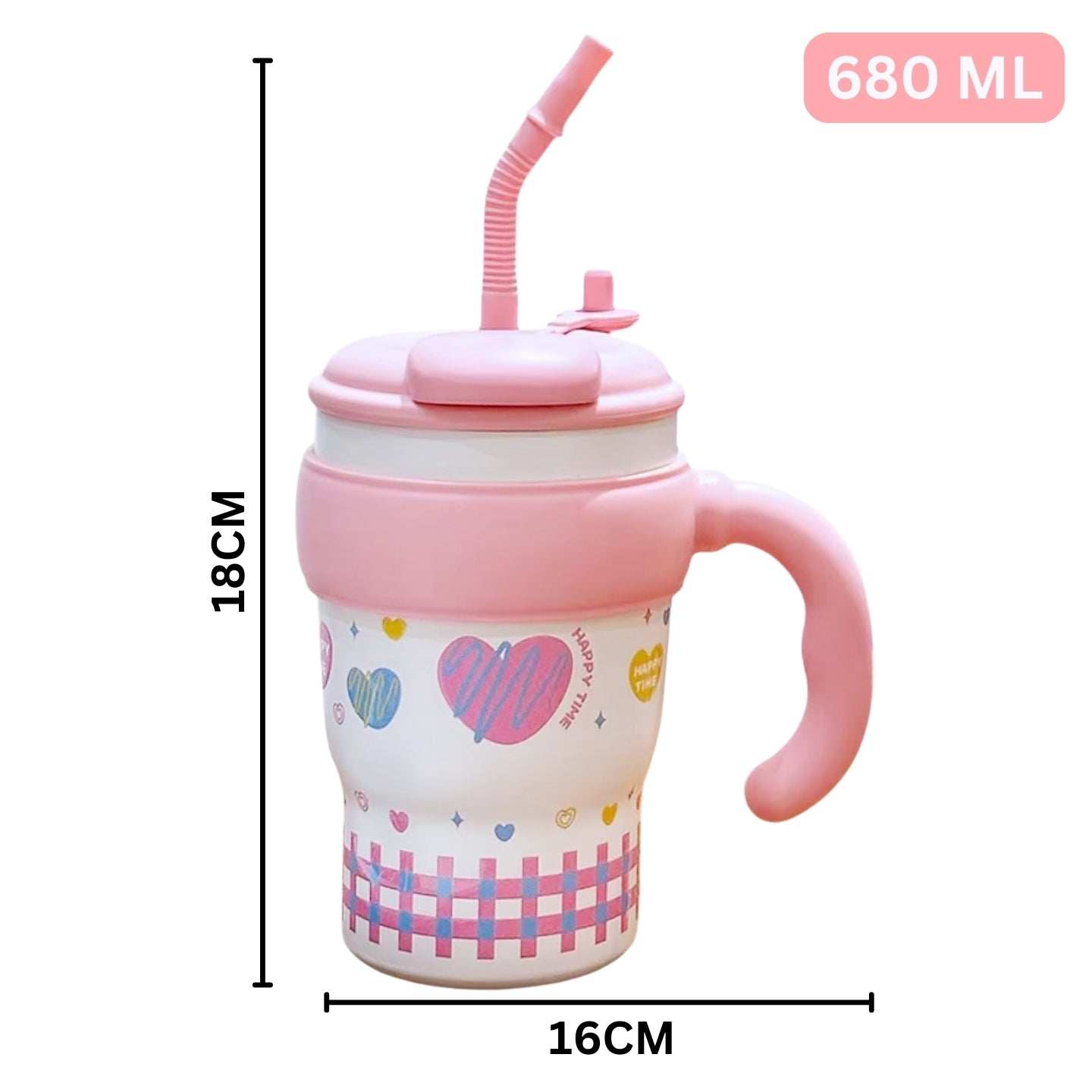 Little Angel - Kids Water Bottle 680 Ml 316 Stainless Steel Straw Cup