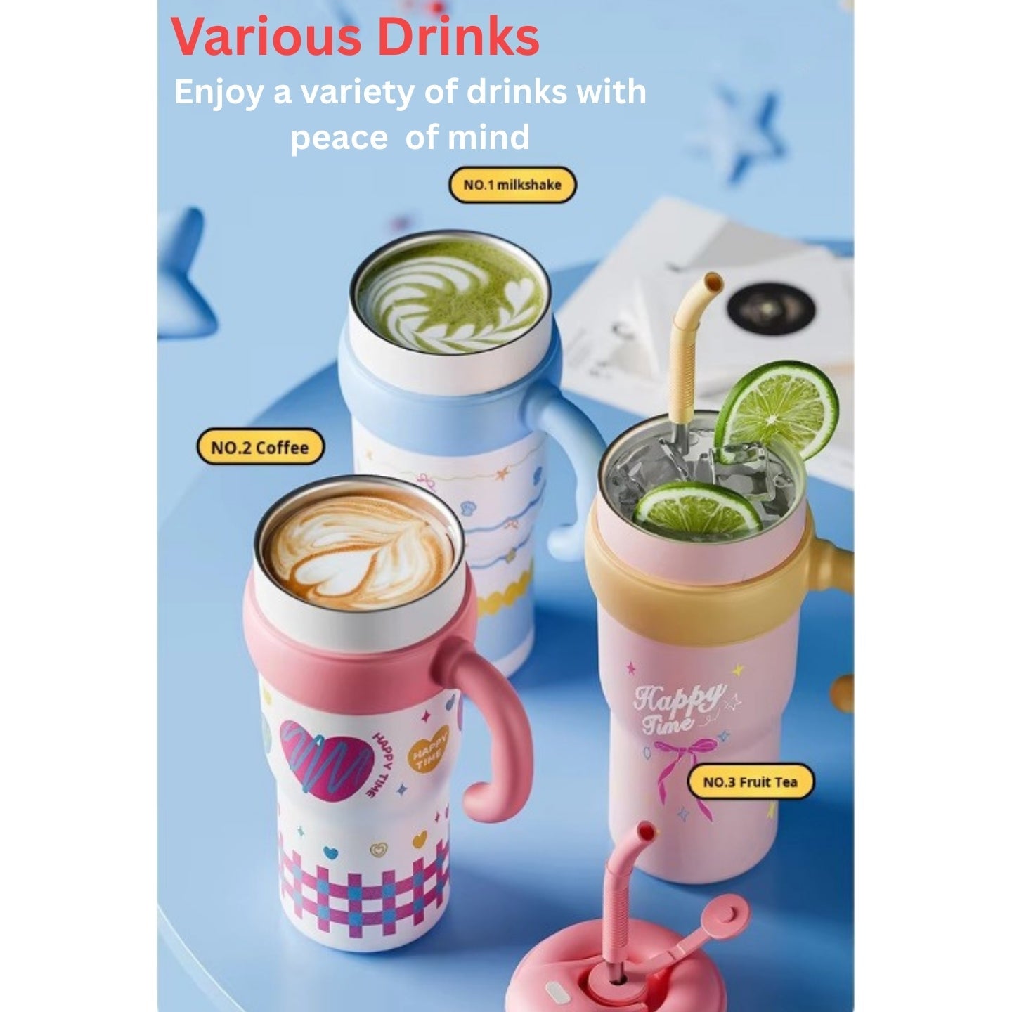 Little Angel - Kids Water Bottle 1100Ml 316 Stainless Steel Straw Cup