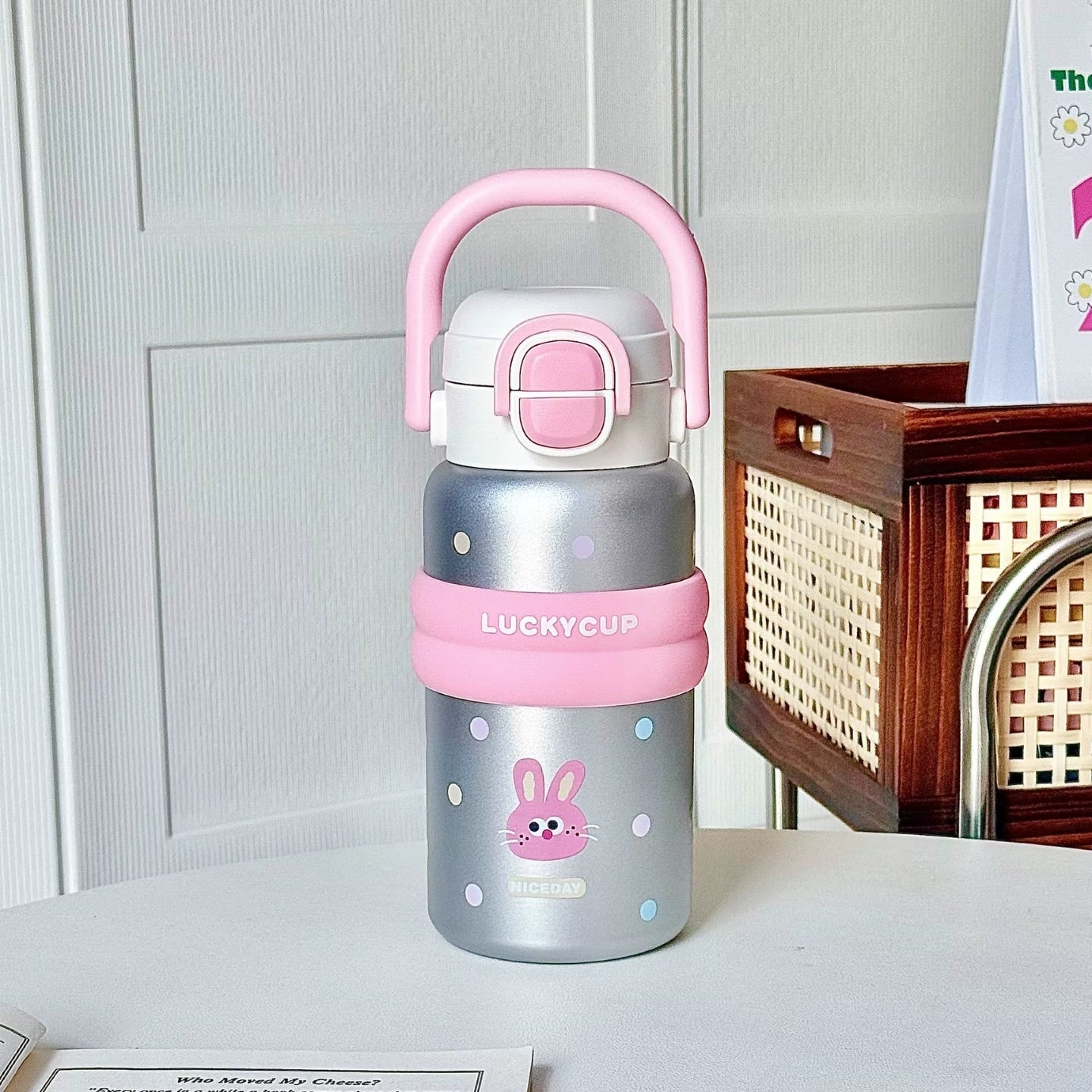 Little Angel -  Kids Water Bottle 550 Ml 316 Stainless Steel Straw Cup