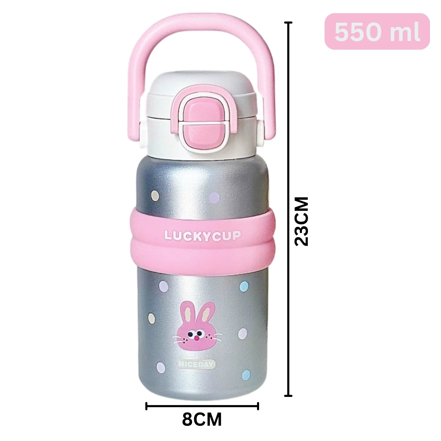 Little Angel -  Kids Water Bottle 550 Ml 316 Stainless Steel Straw Cup