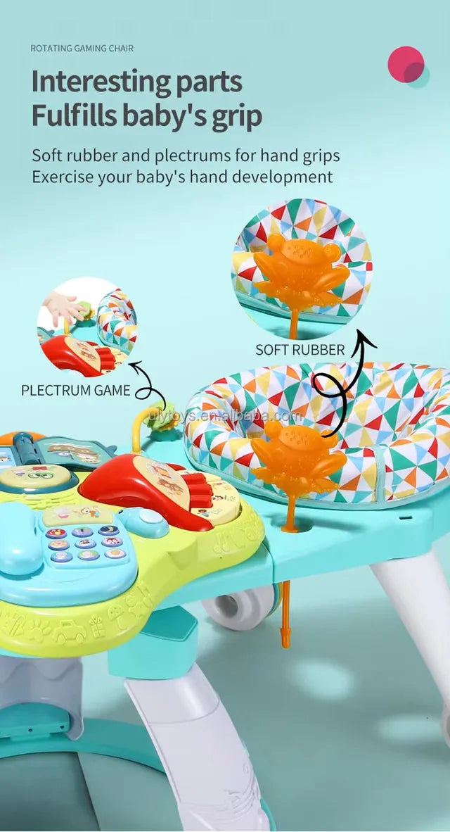 Little Angel - 3-In-1 Rotating Baby Activity Walker - Green