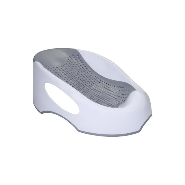 Little Angel - Baby Bath Seat Booster For Newborn For 3 - 6 Month - Grey