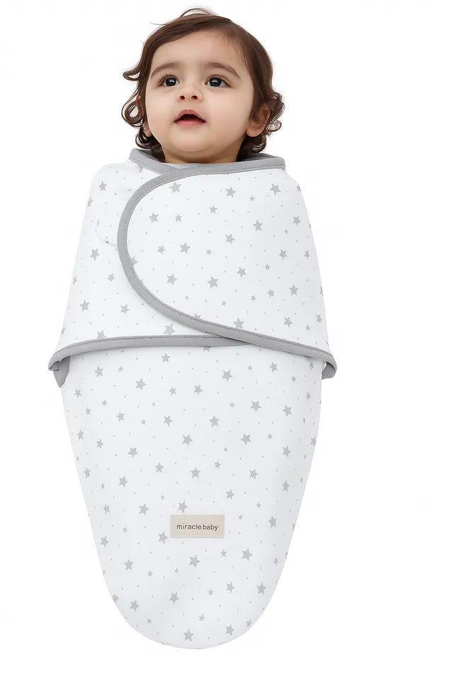 Miracle Baby – Baby Swaddle Wrap for Newborn 100% Cotton Sleep Sack