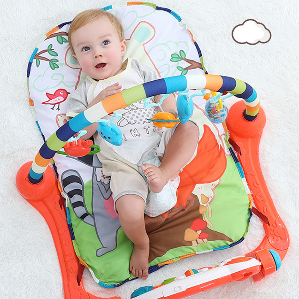 Little Angel – Baby Play Gym Activity Mat with Musical Floor Toys