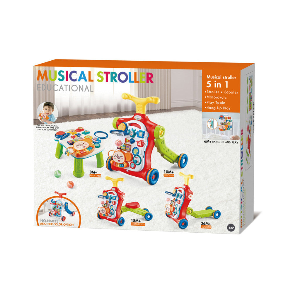 Little Angel – Learning Baby Walker with Ride-On & Push Walker 5 in 1
