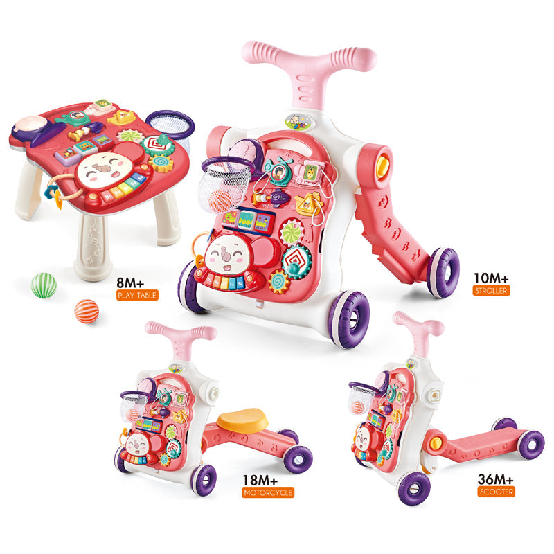 Little Angel – Learning Baby Walker with Ride-On & Push Walker 5 in 1